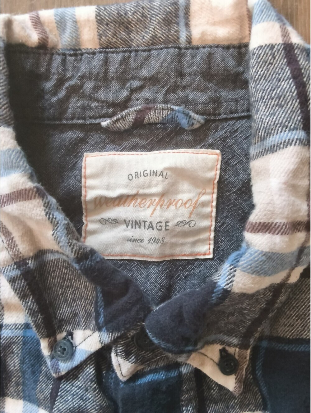 Weatherproof VTG Brushed Flannel Button Down Gorpcore Cotton Shirt LG